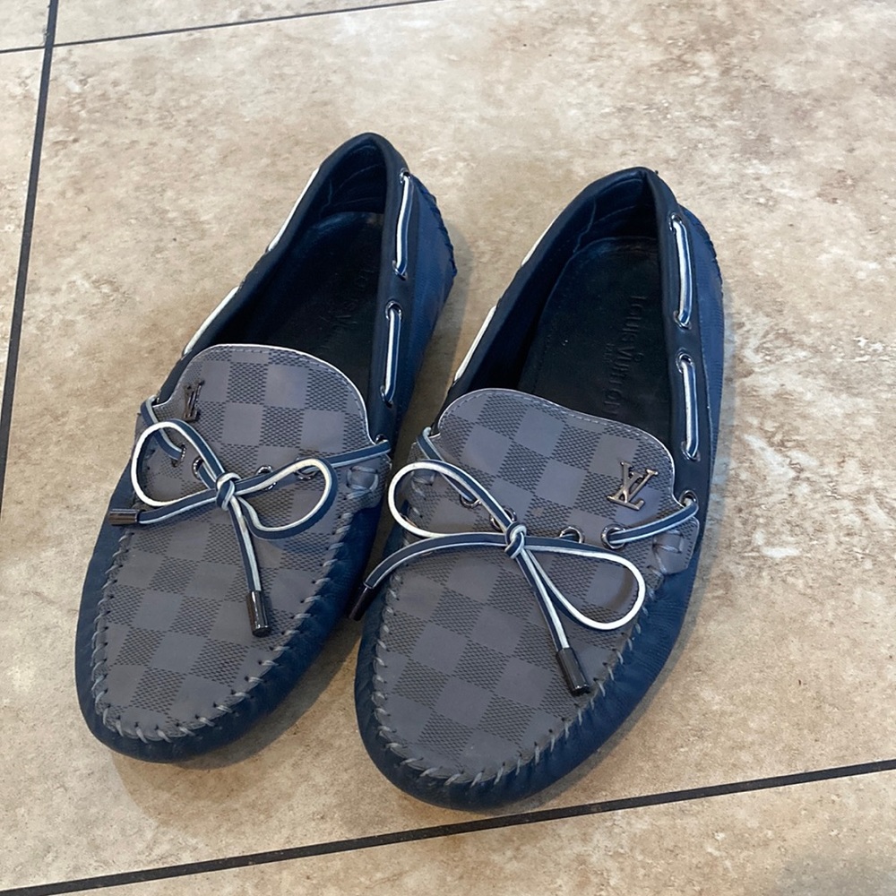 Louis Vuitton Loafer Blue Casual Shoes for Men